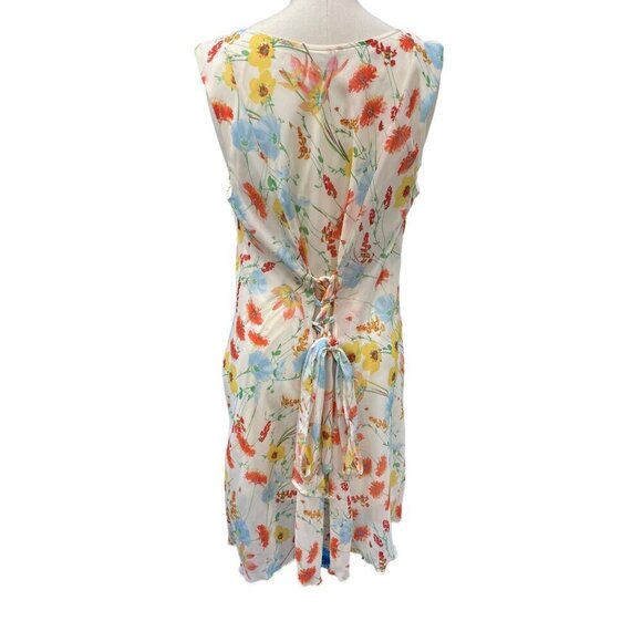 ROBBIE BEE Women's Ruffle Front Chiffon Sleeveless Dress Size 16 - Picture 3 of 7